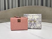 Dior Quilted Miss Dior Freesia Wallet in Lambskin Pink Size 11.5 x 9 x 2 cm - 1