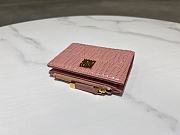 Dior Quilted Miss Dior Freesia Wallet in Lambskin Pink Size 11.5 x 9 x 2 cm - 6