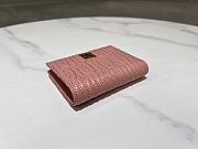 Dior Quilted Miss Dior Freesia Wallet in Lambskin Pink Size 11.5 x 9 x 2 cm - 5