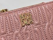 Dior Quilted Miss Dior Freesia Wallet in Lambskin Pink Size 11.5 x 9 x 2 cm - 2