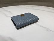 Dior Quilted Miss Dior Freesia Wallet in Lambskin Blue Size 11.5 x 9 x 2 cm - 6