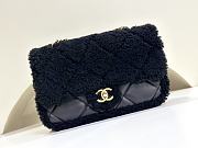 Chanel 24k Teddy Lamb Wool Black Size 25 x 17 x 6 cm - 1