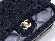 Chanel 24k Teddy Lamb Wool Black Size 25 x 17 x 6 cm - 3