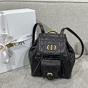 Dior Backpack Black Caro Size 19.5 × 18.5 × 8.5 cm - 1