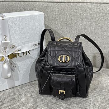 Dior Backpack Black Caro Size 19.5 × 18.5 × 8.5 cm