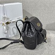 Dior Backpack Black Caro Size 19.5 × 18.5 × 8.5 cm - 6