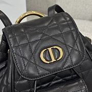 Dior Backpack Black Caro Size 19.5 × 18.5 × 8.5 cm - 2