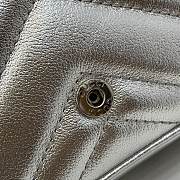 Gucci GG Marmont Super Mini Shoulder Bag Silver Size 16.5 x 10 x 4.5 cm - 2