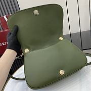 Gucci Blondie Medium Handbag Green Nubuck Leather Size 32 x 17 x 10 cm - 5