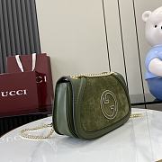 Gucci Blondie Small Handbag Green Nubuck Leather Size 26 x 16 x 8 cm - 3