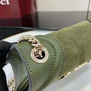 Gucci Blondie Mini Handbag Green Nubuck Leather Size 21.5 x 11 x 8 cm - 5