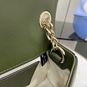 Gucci Blondie Mini Handbag Green Nubuck Leather Size 21.5 x 11 x 8 cm - 3