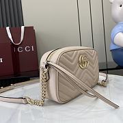 Gucci GG Marmont Small Light Pink Shoulder Bag Size 24 x 13 x 7 cm - 6