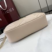 Gucci GG Marmont Small Light Pink Shoulder Bag Size 24 x 13 x 7 cm - 2