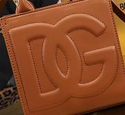 Dolce & Gabbana DG Logo Bag Mini Tote Brown Bag Size 16.5 × 17.5 × 8 cm - 3