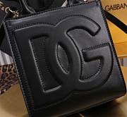 Dolce & Gabbana DG Logo Bag Mini Tote Black Bag Size 16.5 × 17.5 × 8 cm - 5