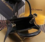 Dolce & Gabbana DG Logo Bag Mini Tote Black Bag Size 16.5 × 17.5 × 8 cm - 2