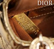 Dior Lady Diana Sheepskin Micro Gold Bag Size 12 x 10 x 5 cm - 2