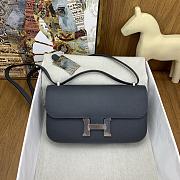 Hermes Constance Elan 24 cm Epsom Leather Haze Gray Silver Buckle - 1