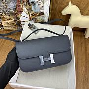 Hermes Constance Elan 24 cm Epsom Leather Haze Gray Silver Buckle - 3