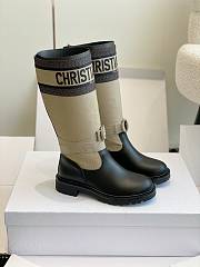 Dior D-Major Boot Warm Taupe and Black - 1