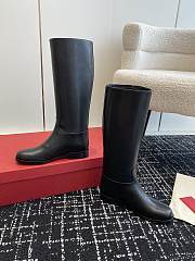 Valentino V Buckle Knight Boots Black  - 3