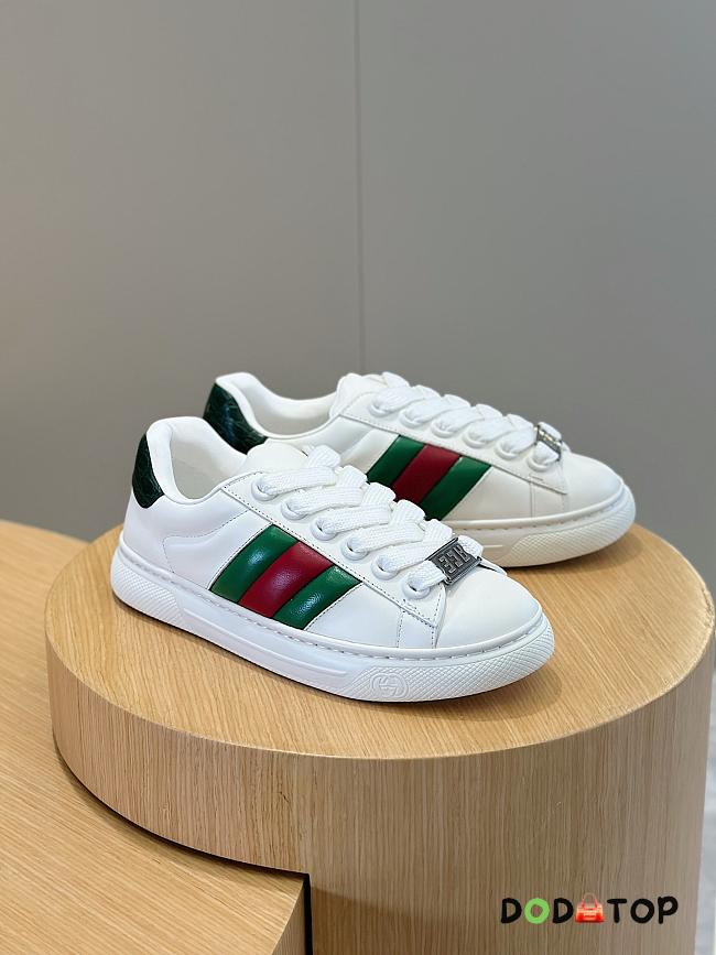 Gucci Ace Woven Couple Sneakers - 1