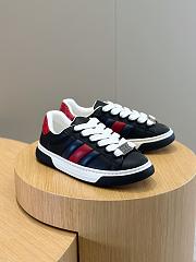 Gucci Ace Woven Couple Sneakers Black - 1