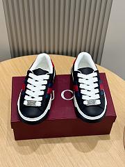 Gucci Ace Woven Couple Sneakers Black - 6