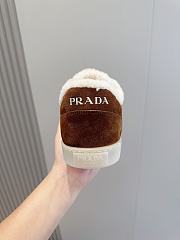 Prada Men Suede Sneakers Brown - 5