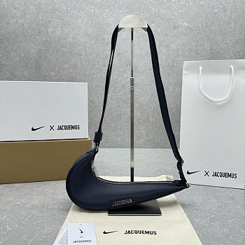 Nike x Jacquemus Smooth Shoulder Bag Black Size 30 x 8.5 cm