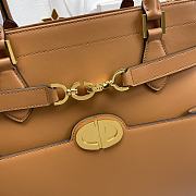 Dior Top Handle Brown Bag Size 28 x 30 x 18 cm - 3