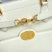 Dior Top Handle White Bag Size 28 x 30 x 18 cm - 5