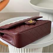 Chanel CF Lambskin Gold Hardware Burgundy Size 25.5 cm - 6