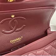 Chanel CF Lambskin Gold Hardware Burgundy Size 25.5 cm - 4