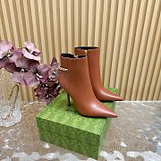 Gucci High Heel Ankle Boots Brown 10.5 cm - 1