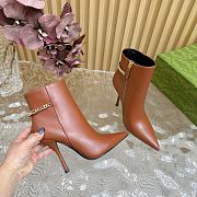 Gucci High Heel Ankle Boots Brown 10.5 cm - 6