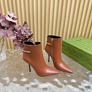 Gucci High Heel Ankle Boots Brown 10.5 cm - 5