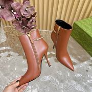 Gucci High Heel Ankle Boots Brown 10.5 cm - 3