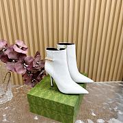 Gucci High Heel Ankle Boots White 10.5 cm - 1