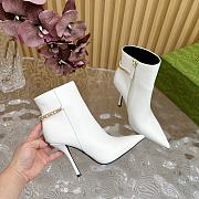 Gucci High Heel Ankle Boots White 10.5 cm - 5