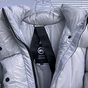 Canada Goose Women Puffer Coat Silver  - 6