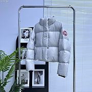 Canada Goose Women Puffer Coat Silver  - 3