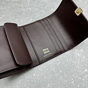 Miu Miu Tri-Fold Wallet Brown Size 10 × 25 cm - 2