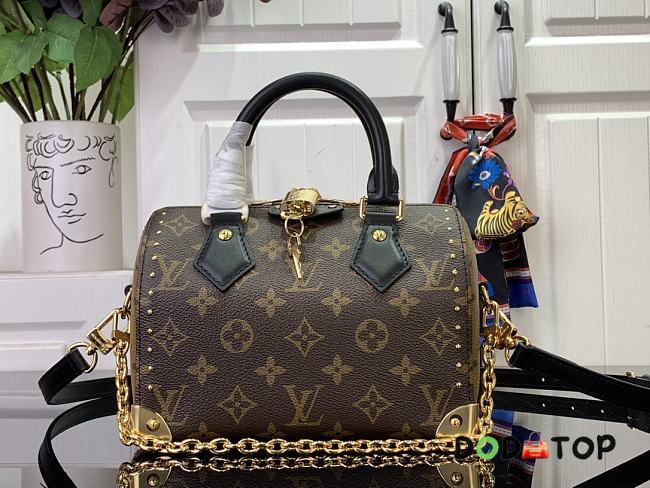 Louis Vuitton Speedy 20 Handbag M13146 Black Size 20 x 14 cm - 1