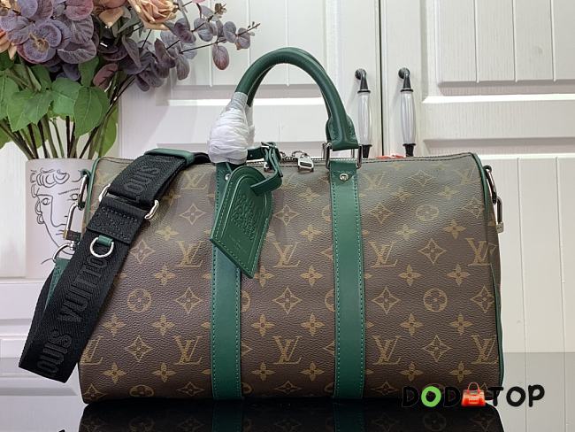 Louis Vuitton Keepall Bandoulière 35 Handbag M12765 Green Size 21 x 16 x 34 cm - 1