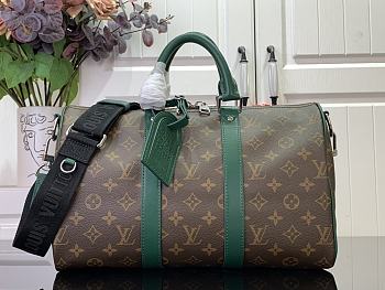 Louis Vuitton Keepall Bandoulière 35 Handbag M12765 Green Size 21 x 16 x 34 cm