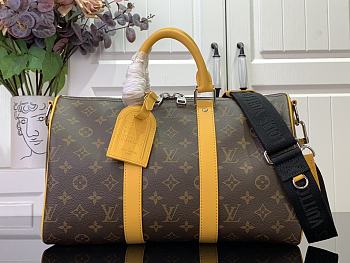 Louis Vuitton Keepall Bandoulière 35 Handbag M12765 Yellow Size 21 x 16 x 34 cm