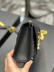 YSL Envelope Small Bag Black Gold Hardware Size 21 x 13 x 6 cm - 5