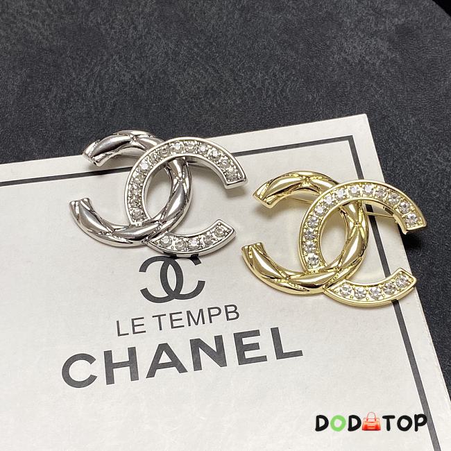 Chanel Brooch Silver/Gold - 1